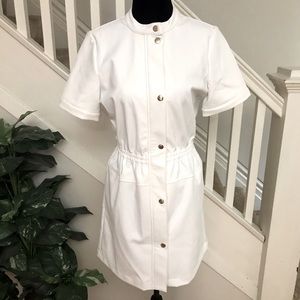 New White pleather dress